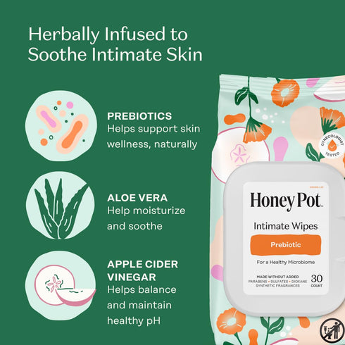 The Honey Pot Company - Prebiotic Wash & Wipe Bundle