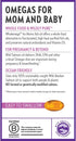 New Chapter Wholemega for Moms Fish Oil Supplement - Prenatal DHA with Omega-3 + Vitamin D3, 180 ct, 500mg Softgels