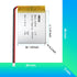 (2 Pack) 503040 Battery 503040 Lipo Battery 3.7v 650mAh Compatible for Multiple Device 503040 Replacement Batteries with PH 2.54 & PH 2.0 JST Connector and Tool