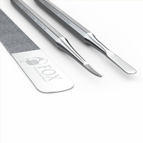 Ingrown Toenail Treatment Tools - Stainless Steel Nail Care Kit - Podiatry Tools for Pedicure & Removal