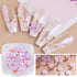 SILPECWEE Light Change Flower Nail Charms, 3D Gold and Silver Caviar Nail Art Jewelry for Acrylic Nails DIY