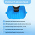 Nolasalon Portable Shampoo Basin for Kids, Baby, Children,Tear Free Hair Washing Basin Tray at Home (Blue)