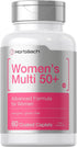 Horbaach Women's Multivitamin 50 Plus, 60 Coated Caplets, Advanced Vitamin Formula