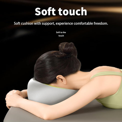 Memory Foam Prone Massage Pillow - Ergonomic Face Down Pillow for Massage Table, Home Sleeping & Post-Surgery Recovery
