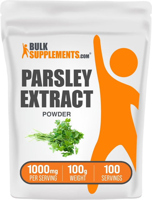 BulkSupplements.com Parsley Extract Powder, 100g (3.5 oz) - Antioxidant Source, Gluten Free, 1000mg per Serving
