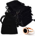 Nydotd 100pcs 2 X 2.8 inch Black Velvet Cloth Jewelry Pouches, Velvet Drawstring Bags for Wedding Favors, Gifts.