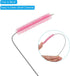 PATIKIL 10"x3/8" Long Straw Brush, 10 Pcs Nylon Pipe Cleaner for Drinking Straws and Pot Spout, Pink