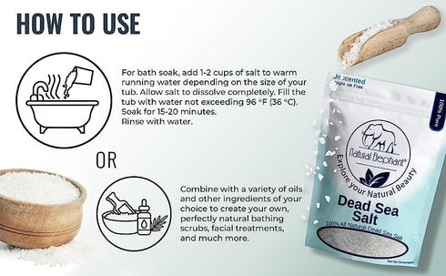 Natural Dead Sea Bath Salt | 19 Pounds Bulk Bag | 100% Pure | Coarse Grain | Ideal for Baths and Soaks