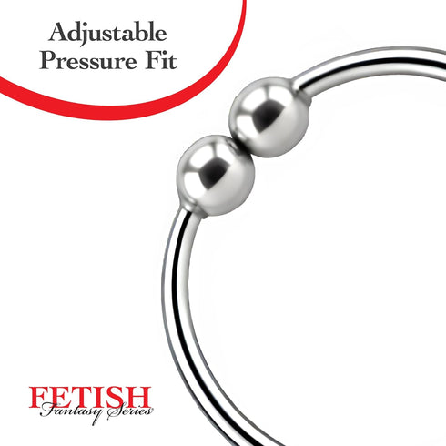 Pipedream 0.25oz Set Fetish Fantasy Series Nipple Bull Rings Decorative Silver Adjustable Nipple Jewelry