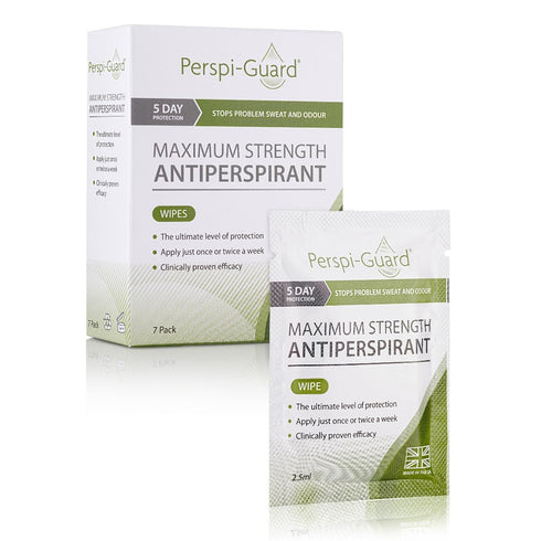 Maximum Strength Antiperspirant Wipes, 7-Count for Underarms, Hands & Feet
