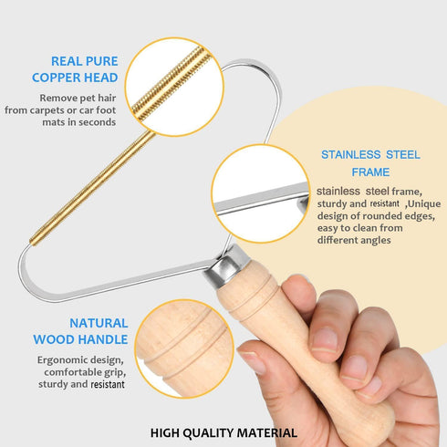 Pet Hair Remover, Deep Cleaning Tool for Dog Cat Hair, Portable Carpet Scraper Rake, Fuzz Hairball Shaver Brush for