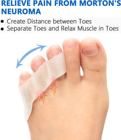 JKcare Pinky Toe Separators & Protectors, Silicone Little Toe Spacer for Overlapping, Curled, Hammer Toe, Tailor’s