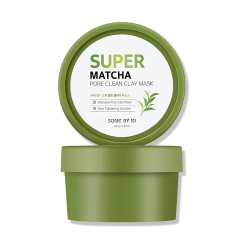 SOME BY MI Super Matcha Pore Clean Clay Mask, 3.52Oz, 100g, Skin Moisturizing Effect for Sensitive Skin