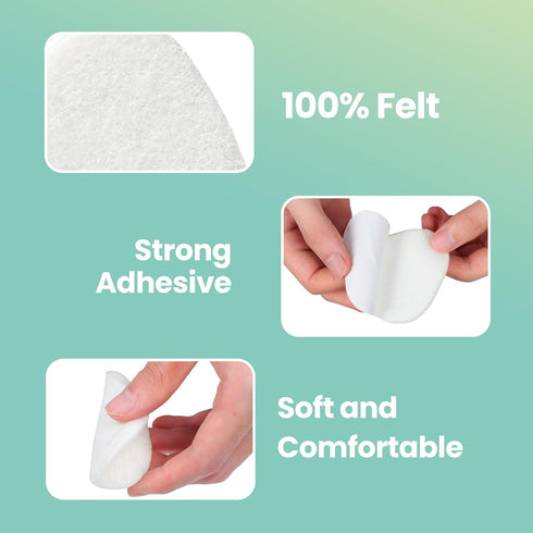 Welnove Metatarsal Foot Pads for Pain Relief - 20 Pieces Ball of Foot Cushion for Men & Women, 1/4" Thick Adhesive Foam