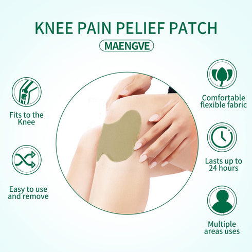 Extra Strength Pain Relief Patches - 24 Patches for Knee, Neck & Back - Fast & Long-Lasting Relief