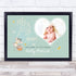 The Card Zoo New Baby Birth Details Christening Nursery Photo Mouse Keepsake Gift Print