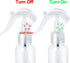 Jeffdad 2 Pack Plastic Spray Bottles, 3.5oz Clear Refillable Container for Water, Essential Oils, Cleaning Solutions
