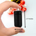 Bling Pill Case Pill Container Rhinestone Pill Box Portable Waterproof Pocket Pill Holder Storage Bottle with Keychain for Travel, Outdoor, Camping (Black)