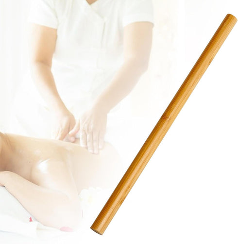 PawwJoy 30x1.5cm Bamboo Massage Sticks Gua Sha Tools for Waist Neck Back Pain Relief, Massager Tool for Relaxing Muscle