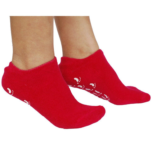Magenta Moisturizing Gel Socks, 1 Pair for Cracked Heel, Overnight Moisturizing for Women