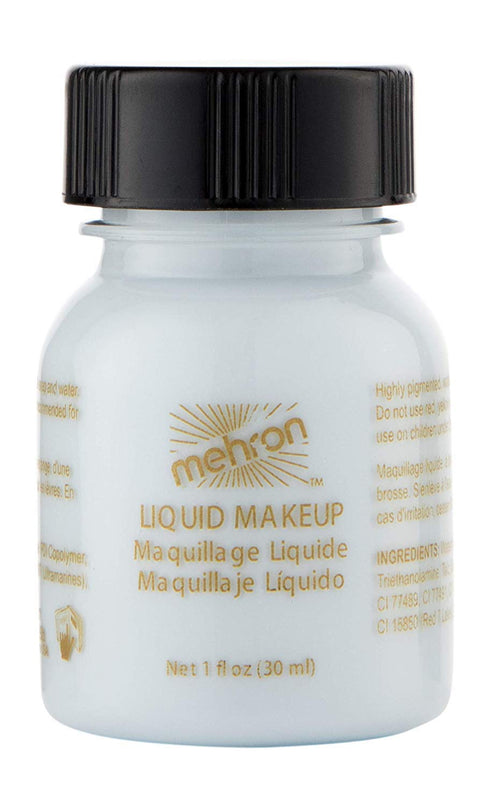 Mehron Makeup Liquid Makeup, Face Paint and Body Paint, Air Brush Compatible, Perfect for Halloween, Cosplay (1 oz)