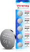 Vtreneg 5 Pack CR1620 Battery, 1620 3V Lithium Battery for Key Fob Watch