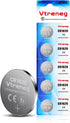 Vtreneg 5 Pack CR1620 Battery, 1620 3V Lithium Battery for Key Fob Watch