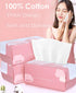 Disposable Face Towel Face Cloths for Washing | Soft Cotton Dry Wipes, 200 Count for Cleansing and Makeup Removal