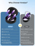 Voraiya UV Retainer Case with Fan, UVC Retainer Cleaner, Aligner Case Includes Vent Holes and Mirror, Portable Retainer