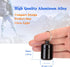 Pill Holder Keychain Container, Portable Aluminium Alloy Waterproof Pill Boxes for Purse, Small Cases for Travel (3PCS)