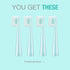 Vekkia Dragon Lord Electric Toothbrush Replacement Heads, 4 Pack, 7X More Plaque Removal, Blue