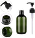 Yebeauty 10oz/300ml Pump Bottle Dispenser, Empty Plastic Refillable Soap Shampoo Containers, 2-Pack Green