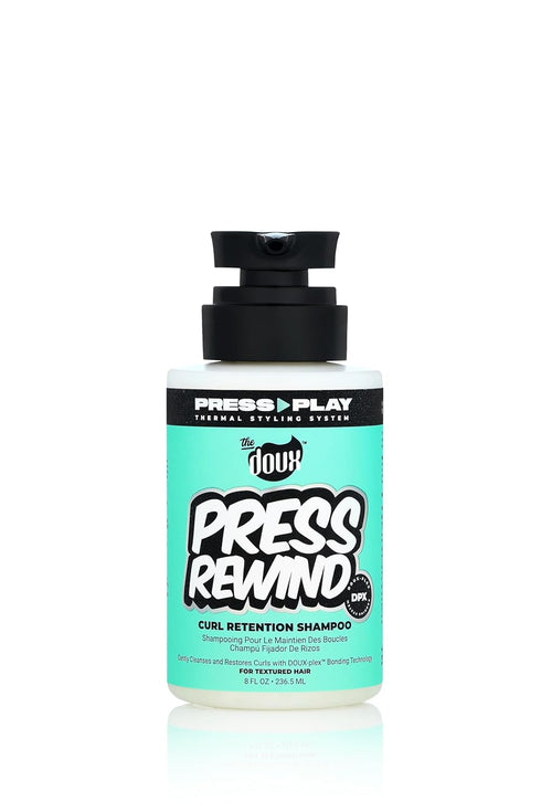 The Doux PRESS REWIND Curl Retention Shampoo for Women and Men, Cleanse and Restore Curls Hair Products