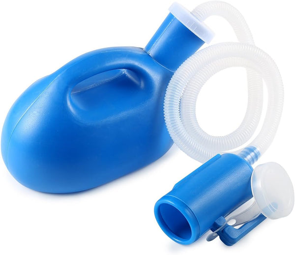 ONEDONE Urinals for Men, Portable Spill Proof Nighttime Urinal Bottle, 68 OZ for Hospital Home Camping, 45" Long Hose
