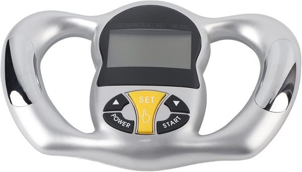Handheld Body Fat Measuring Instrument, Digital Body Fat Tester with LCD Screen for Calorie and BMI Measurement