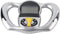 Handheld Body Fat Measuring Instrument, Digital Body Fat Tester with LCD Screen for Calorie and BMI Measurement