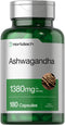 Horbaach Ashwagandha Capsules 1380mg | 180 Count | Non-GMO, Gluten Free Root Extract Supplement