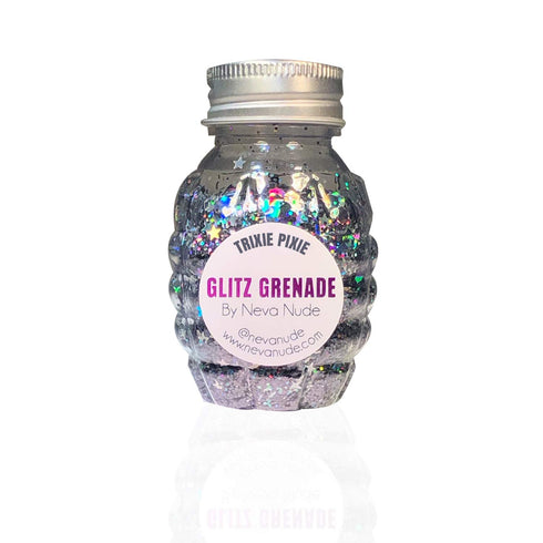 Neva Nude Face and Body Glitter Keychain, Chunky Glitter in Aloe for Festivals, Cosmetic Grade