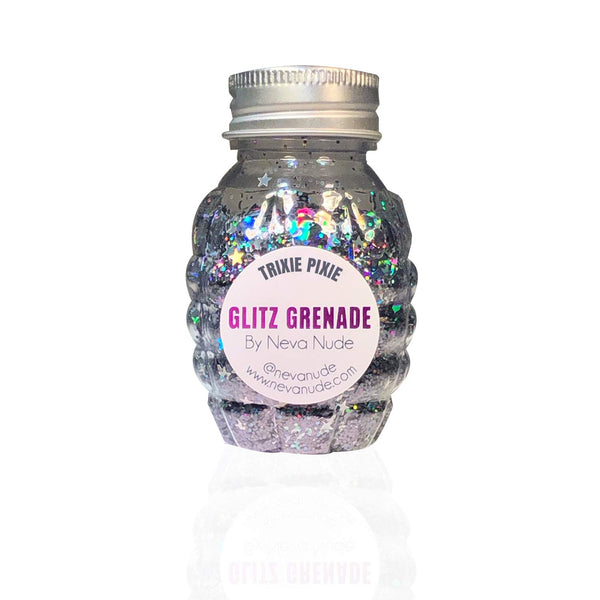 Neva Nude Face and Body Glitter Keychain, Chunky Glitter in Aloe for Festivals, Cosmetic Grade