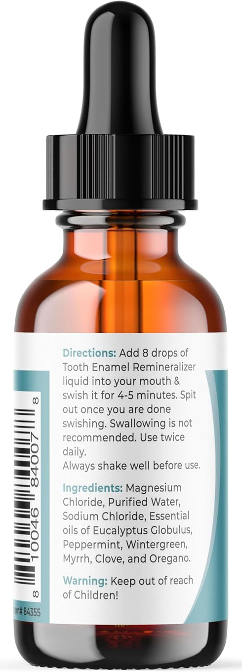 Viva Doria Tooth Enamel Remineralizing Liquid, 1 fl oz, Protects Tooth Enamel and Keeps Gum Healthy