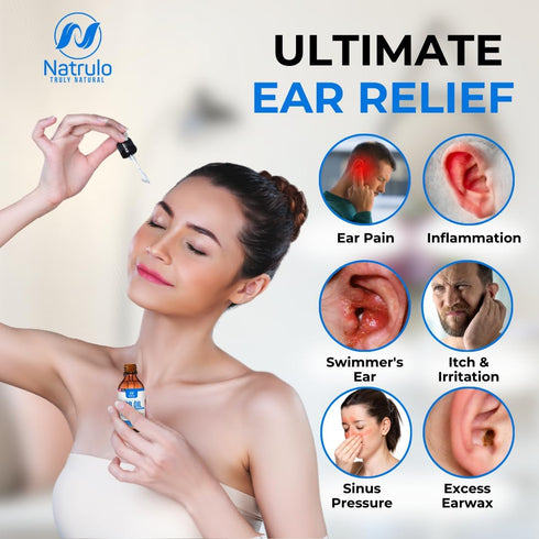 Organic Ear Oil for Ear Infection, Natural Eardrops for Earache Prevention, Kids, Adults, Baby, Dog Remedy