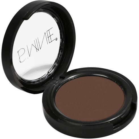 ISMINE Single Eyeshadow Powder Palette, Matte Coffee, High Pigment, Longwear Brown Eye Makeup (#04)