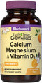 Bluebonnet Nutrition Calcium Magnesium Plus Vitamin D3 Earthsweet, 90 Orange Vanilla Chewable Tablets