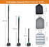 Shower Cleaning Brush with Long Handle, 3 in 1 Tub and Tile Scrubber Brush, 50.4'' Extendable for Bathroom Cleaning