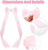 Matwsec 12PCS 4 5.5 Inches Pink Bow for Gift Wrapping, Small Ribbon Bows for Crafts, Self-Adhesive Pink Bows