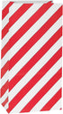 Red Striped Paper Bags, Mini Party Goody Bags for Kids Birthday Party Supplies (50 CT, 3.5×2.3×7 in)