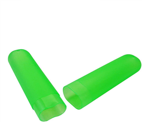 24PCS Plastic Toothbrush Case, Six Colors, Portable Dust-proof Holder for Daily and Travel Use