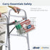 Drive Medical Walker Basket with Plastic Cup Holder, 10200B, White