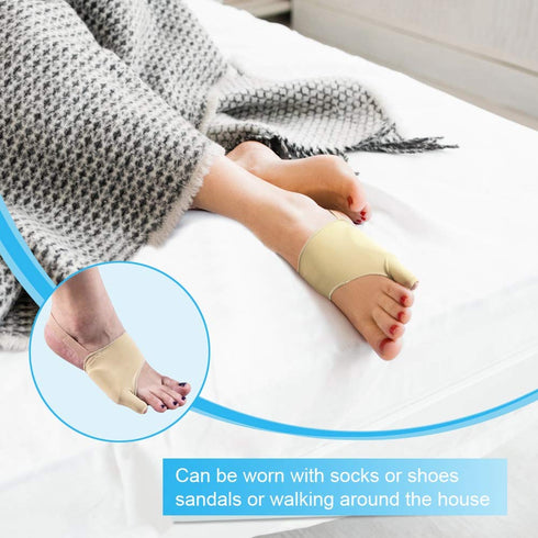 Tailor Bunion Corrector Pads for Pinky Toe Relief, Soft Silicone Gel Little Toe Separator with Anti-Slip (M)