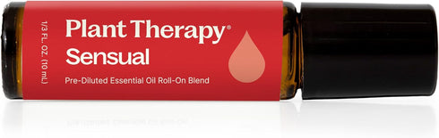 Plant Therapy Sensual Essential Oil Blend, 100% Pure, Pre-Diluted Roll-On, 10 mL (1/3 oz), Natural Aromatherapy
